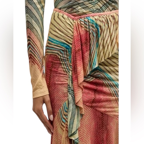 ULLA JOHNSON Alyssa Midi Skirt In Crystal Opal, size S, NWT, $390 - Picture 9 of 12